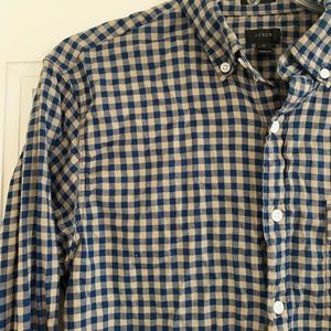 Men’s JCrew Gingham Check Button-Up Shirt